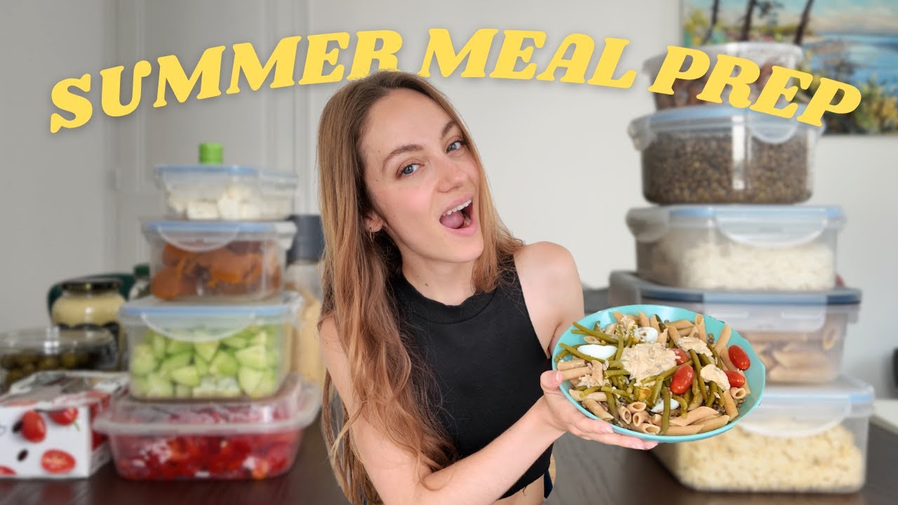 Summer salad MEAL PREP with me! A week of healthy summer lunches. | Edukale
