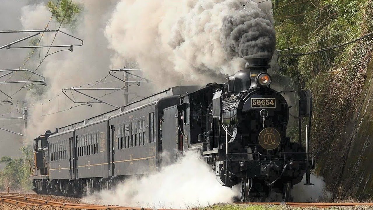 【ハチロク、復活の力走！】SL人吉 58654号機　甦った往年のドラフト　2024.2.25　Japanese Steam Locomotive 8620 "Hitoyoshi"【蒸気機関車】