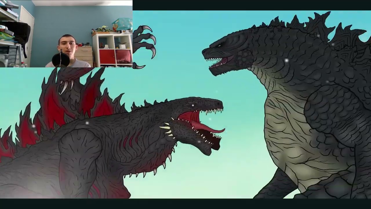 react to shin godzilla jr vs evolved godzilla