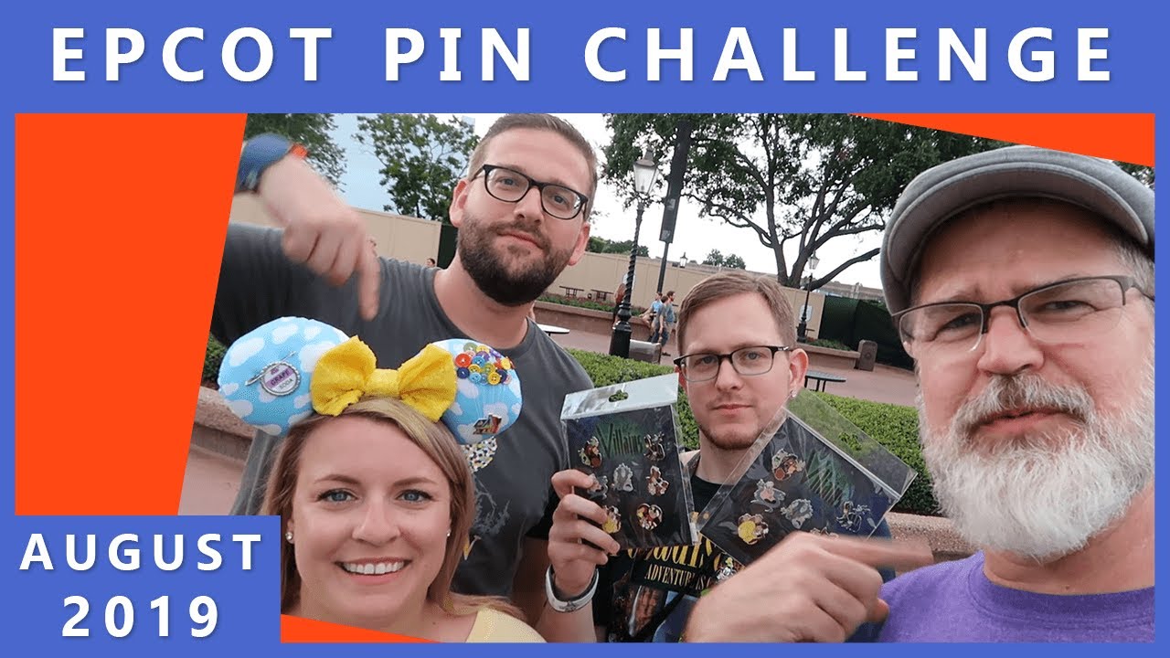 Disney pin trading challenge at Epcot 2019 with the Leffersons!
