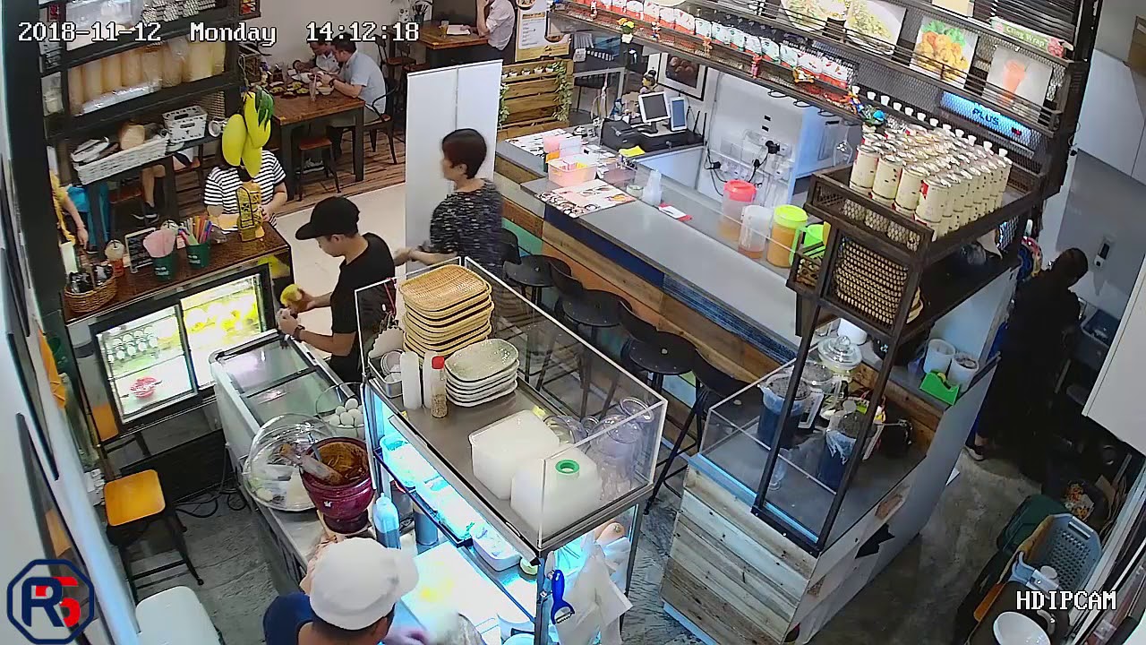 IP Dome CCTV Camera (Restaurant View) - Revlight Security