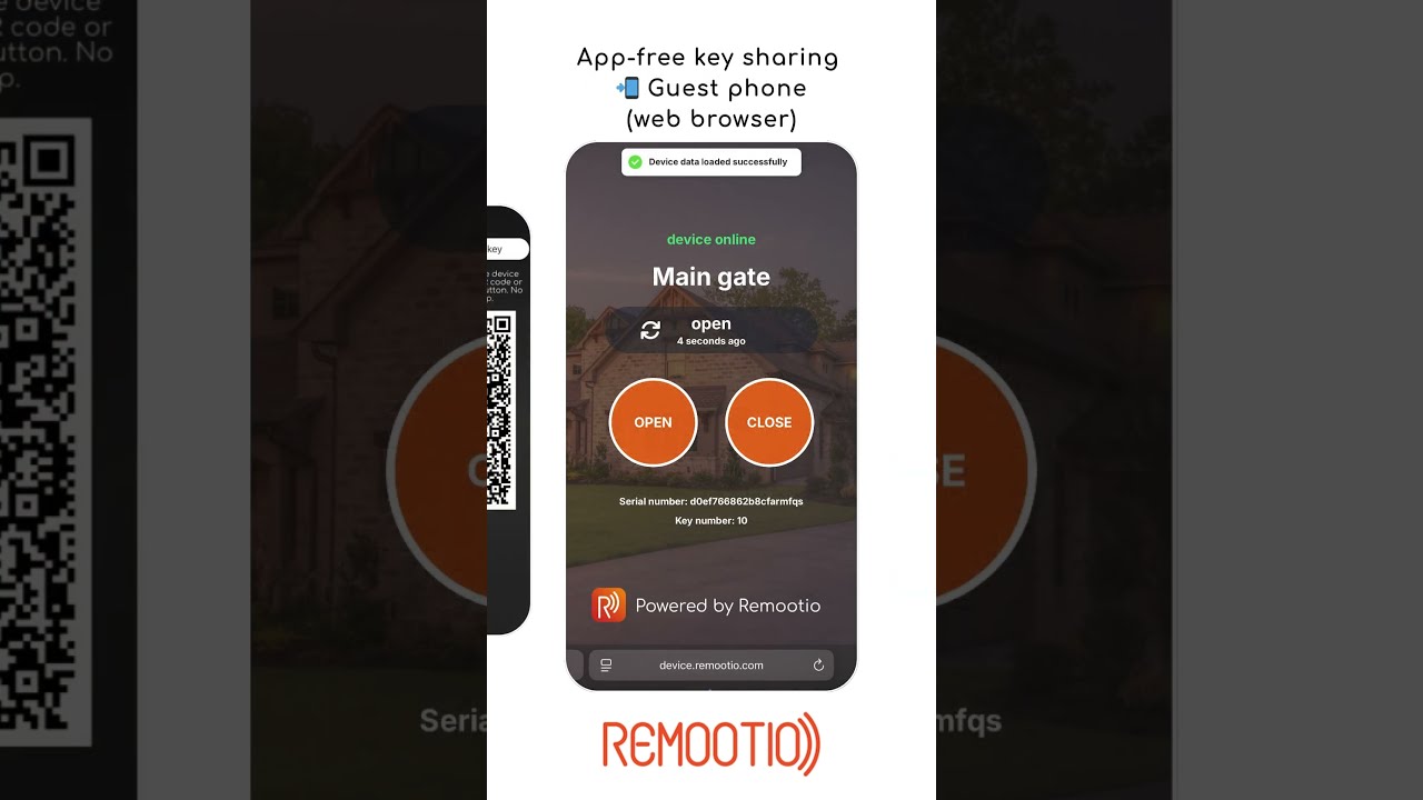 App-free key sharing feature