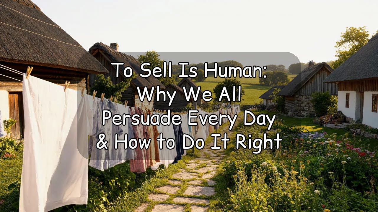 To Sell Is Human: Why We All Persuade Every Day & How to Do It Right