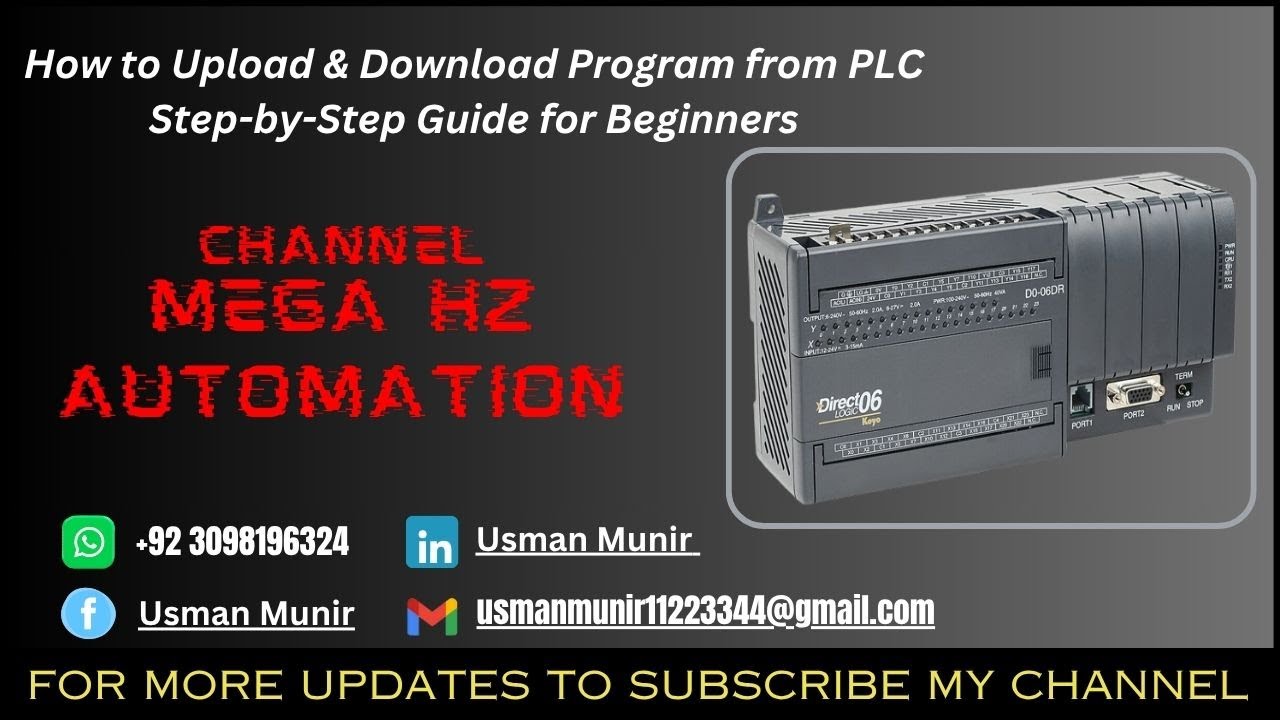 Koyo PLC Backup Upload & Download | Easy Guide for Beginners | DirectSoft Programming