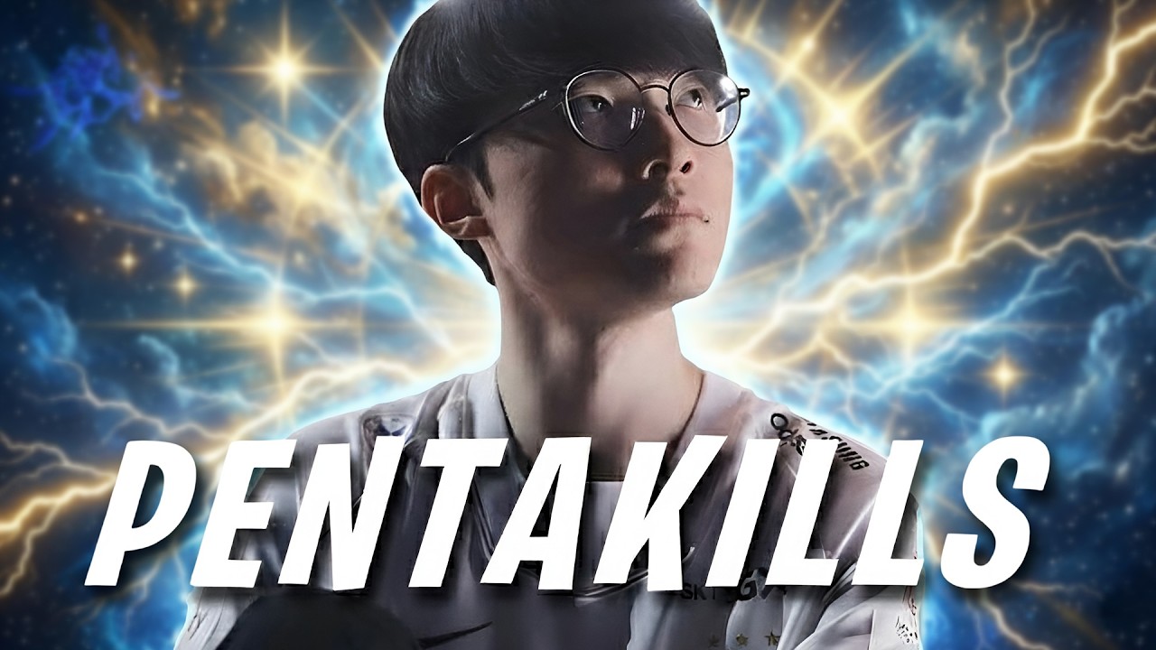 TODAS LAS PENTAKILLS de FAKER en SU CARRERA! | T1 FAKER RECOPILACI&Oacute;N PENTAKILLS  League of Legends