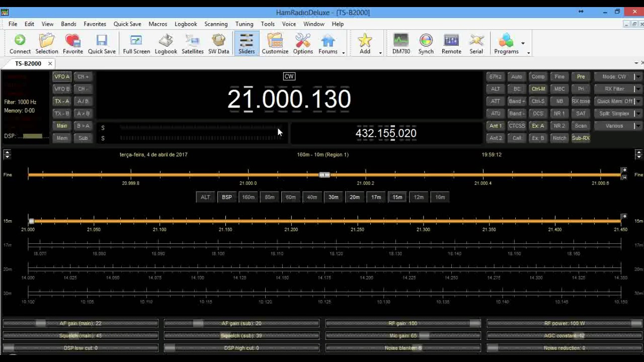 Configurando   Ham Radio Deluxe