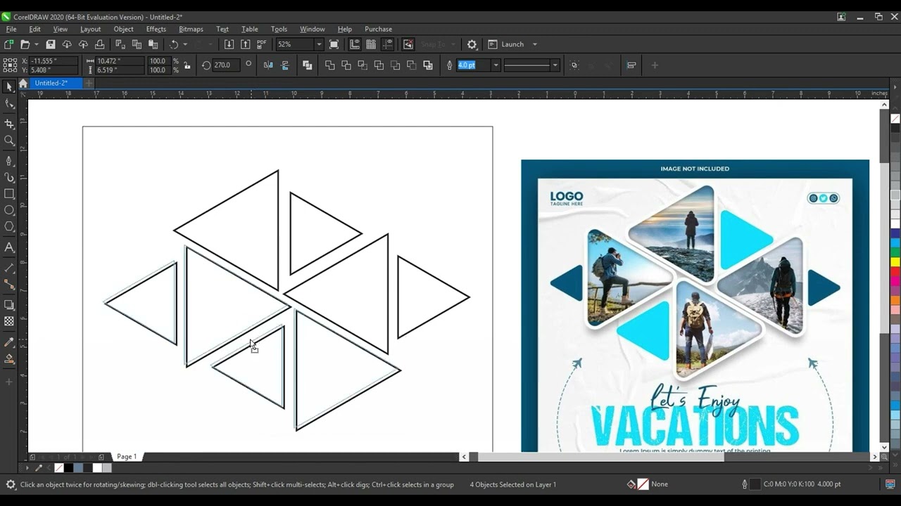 CorelDRAW | Digital marketing corporate social media post and web banner template - Ahsan Sabri
