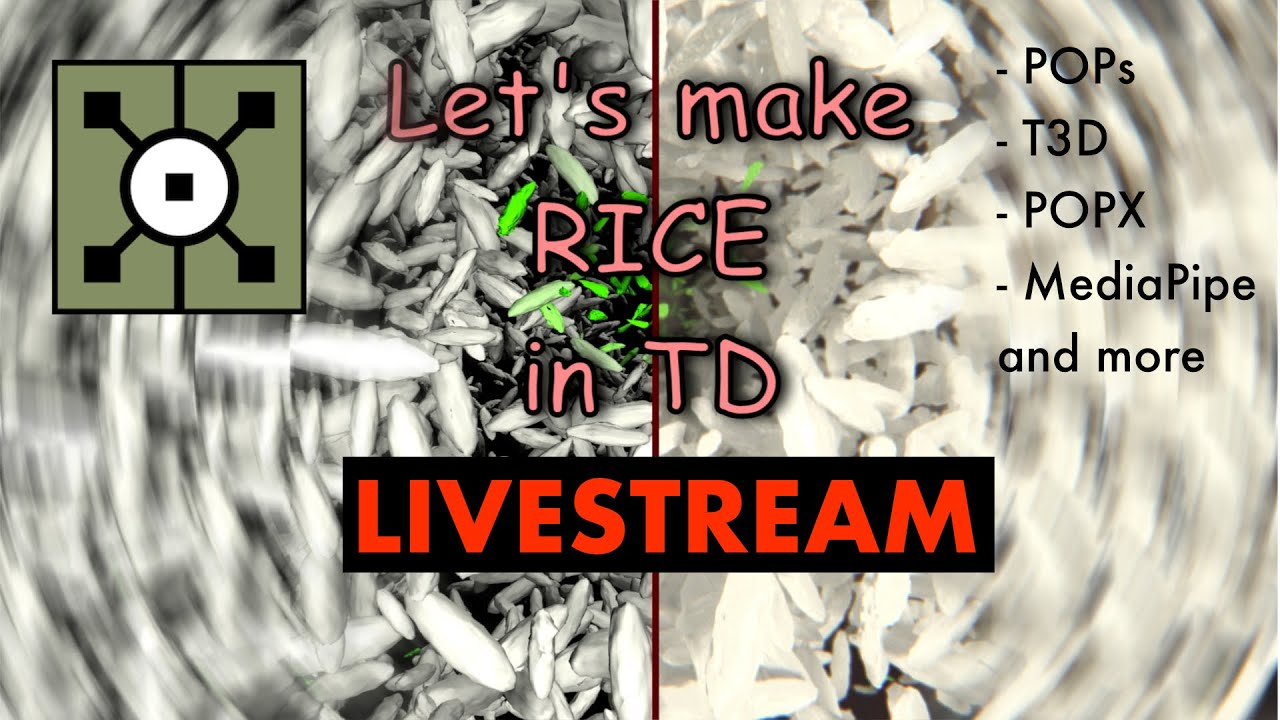 Cooking Realistic Rice in #touchdesigner - Project Breakdown Stream!
