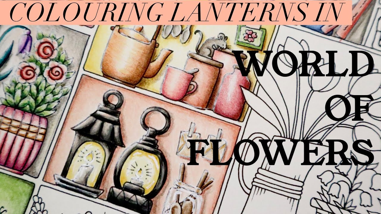 Colouring in WORLD OF FLOWERS | Johanna Basford | Polychromos | Adult Colouring | Colour along