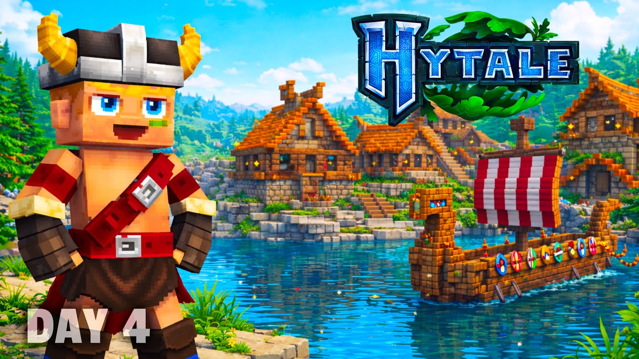 I Took Over A Viking Village!! Hytale