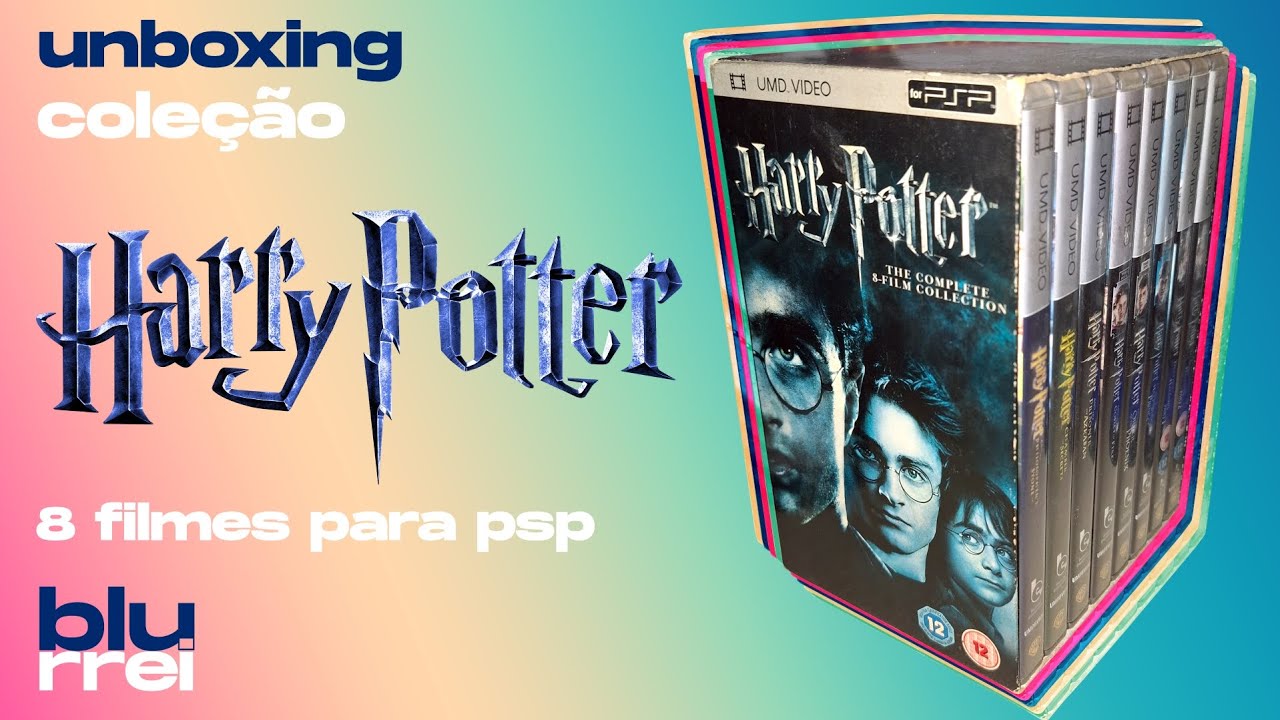 Unboxing Coleção Harry Potter Filmes UMD para PSP