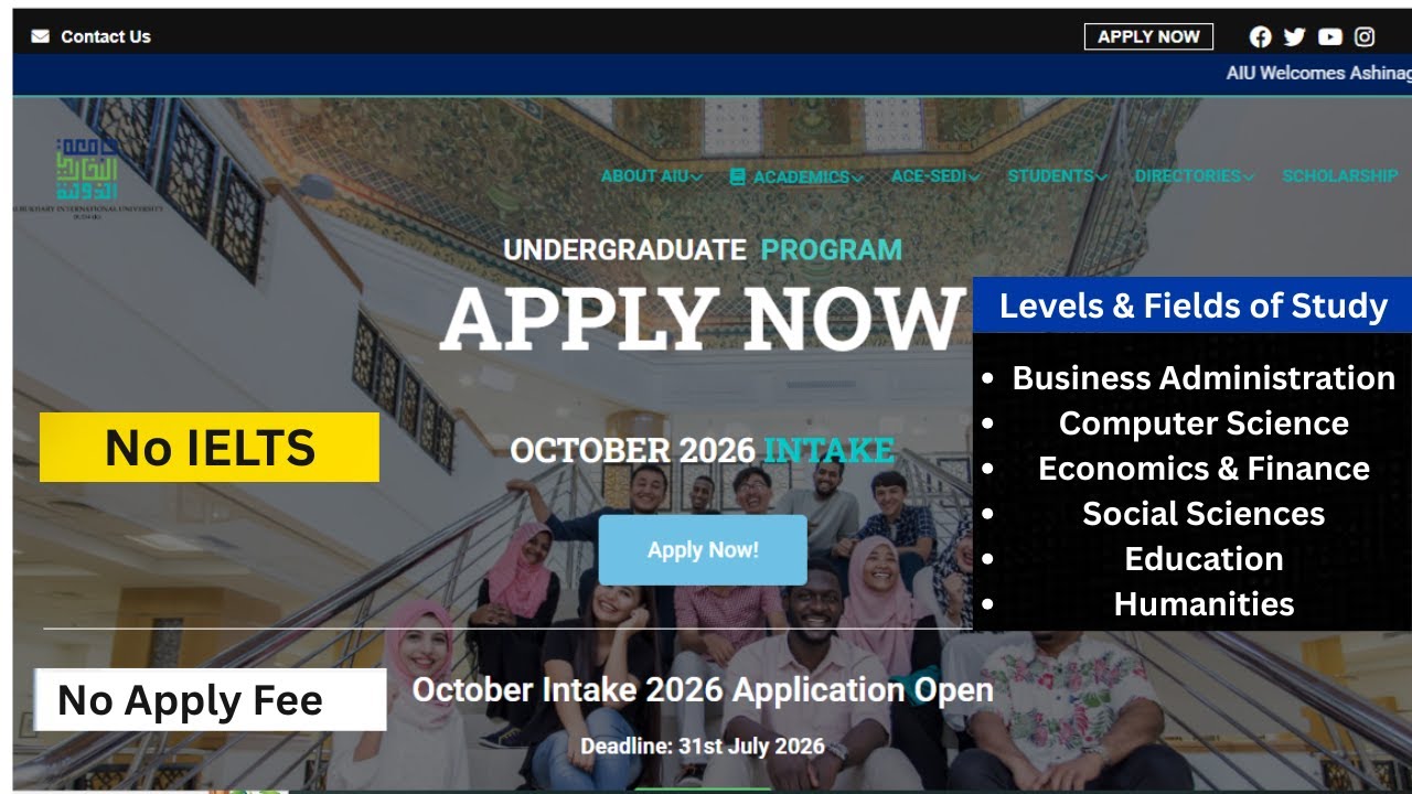 Albukhary International University Fully Funded Scholarship 2026–2027 | Study in Malaysia Free