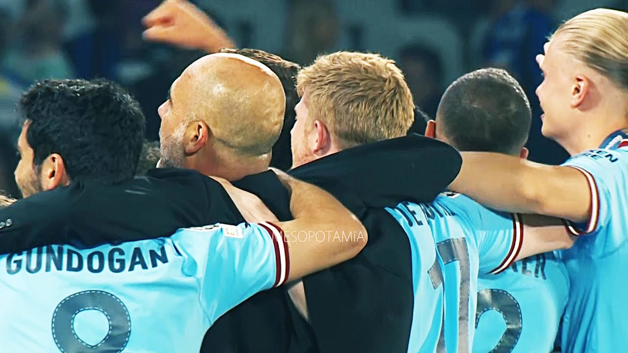 Pep Guardiola , Haaland dancing