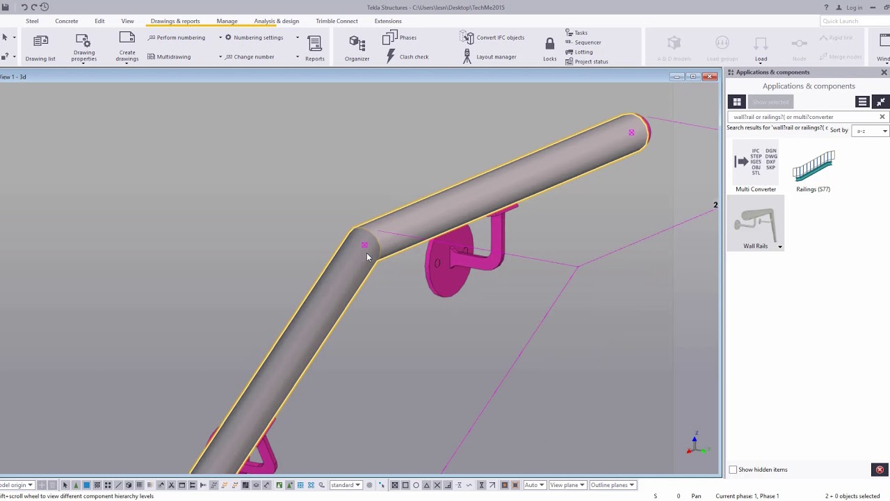 Exporting Rails to Bending Equipment
