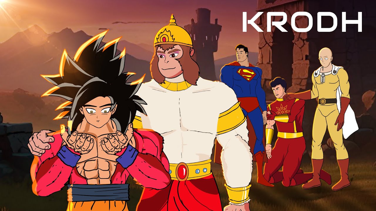 GOKU MEETS LORD HANUMAN