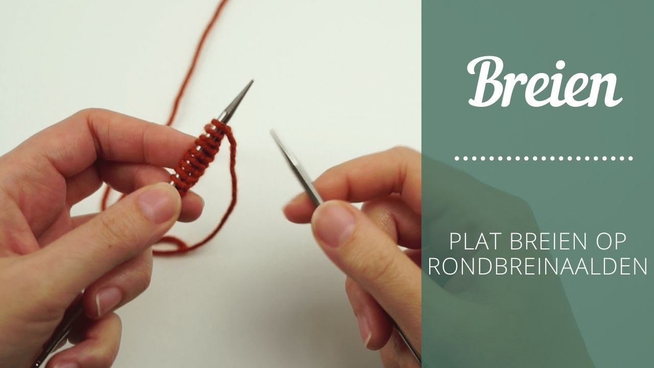Recht breien met een rondbreinaald
