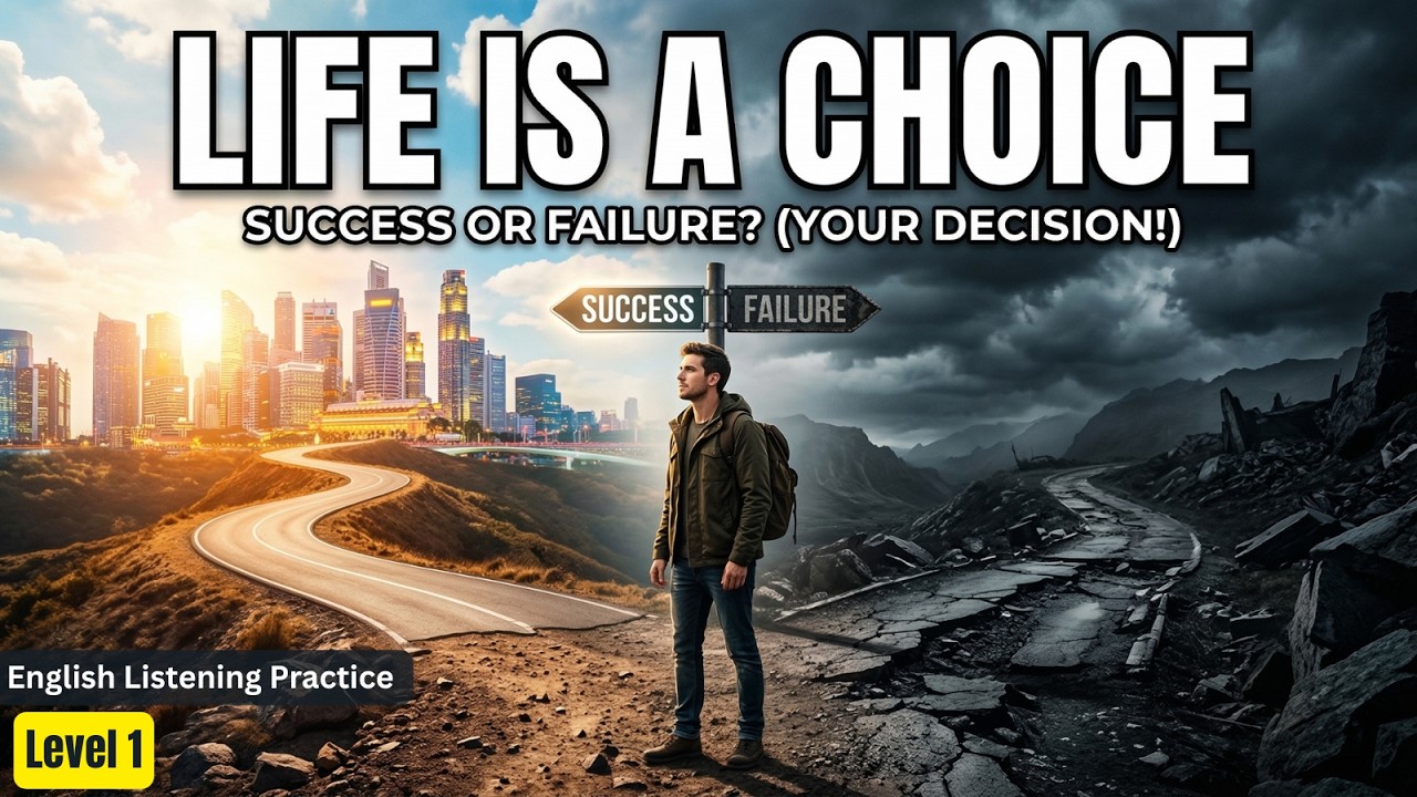 Life Is a Choice || Learn English Through Motivation 🔥  || Listening Practice✅️