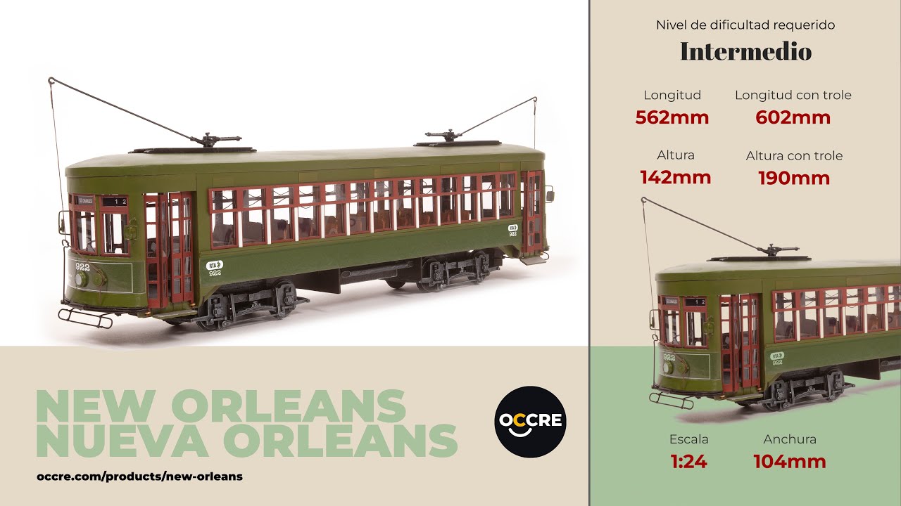 Maqueta Tranvía Nueva Orleans - Paso a paso 12 | OcCre®️