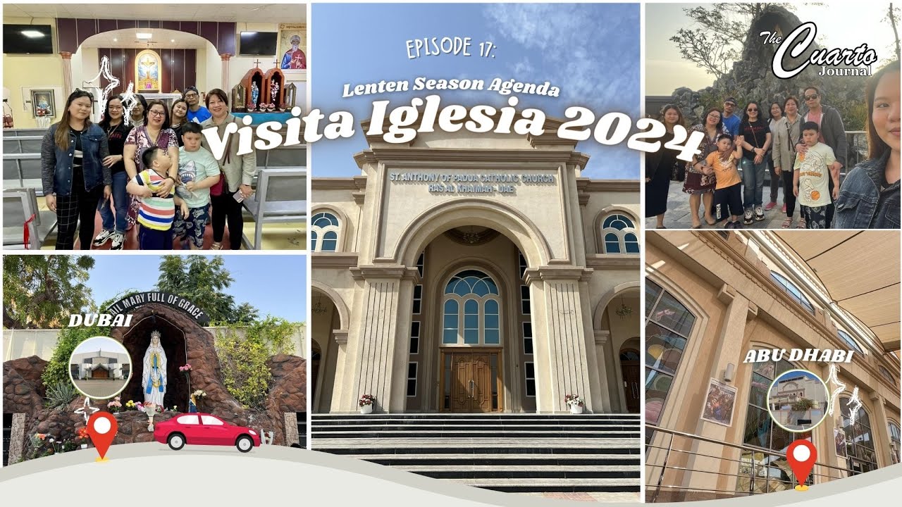 VISITA IGLESIA 2024 ⛪️📿 (Visiting different churches across the UAE 🇦🇪) | Holy Week