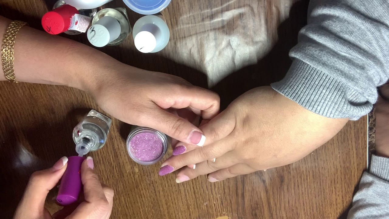 SNS dipping powder teaching 1 美甲教学　SNS