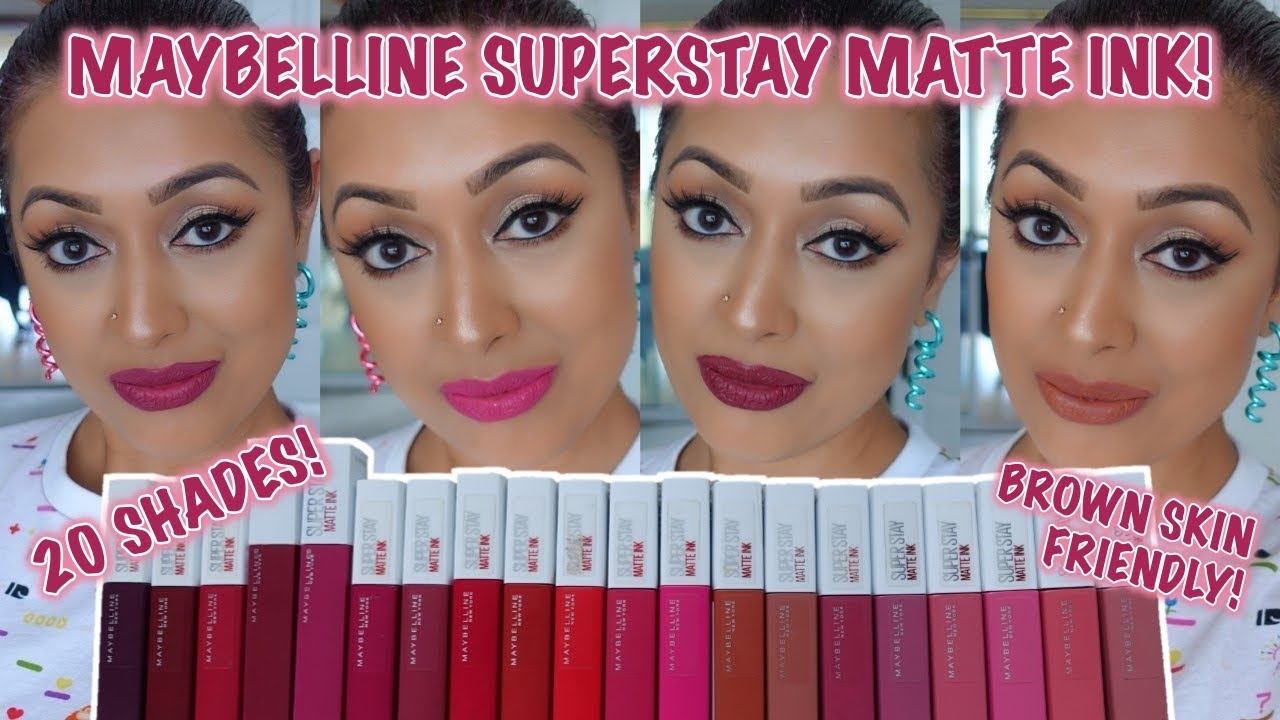 ДВАДЦАТЬ образцов матовой помады Maybelline SuperStay Matte Ink!