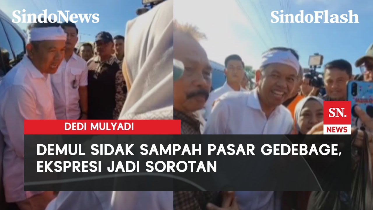 Dedi Mulyadi Didampingi Farhan Sidak Sampah Pasar Gedebage yang Viral Tak Diangkut | Sindo Flash