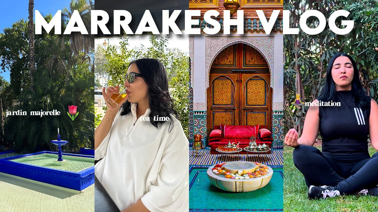 Marrakesh Vlog 🌴☀️ سافرت لمراكش بوحدي🧘🏻‍♀️🥗