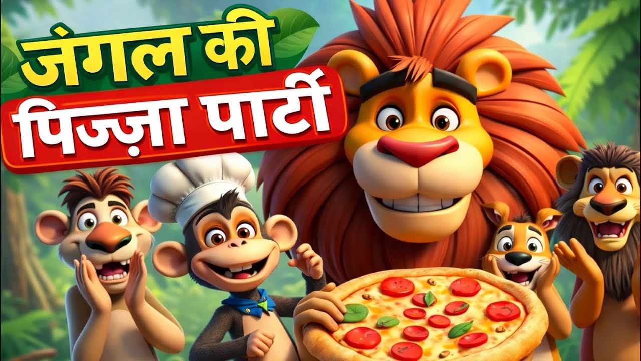 जंगल की पिज़्ज़ा पार्टी। हिंदी कहानी। 