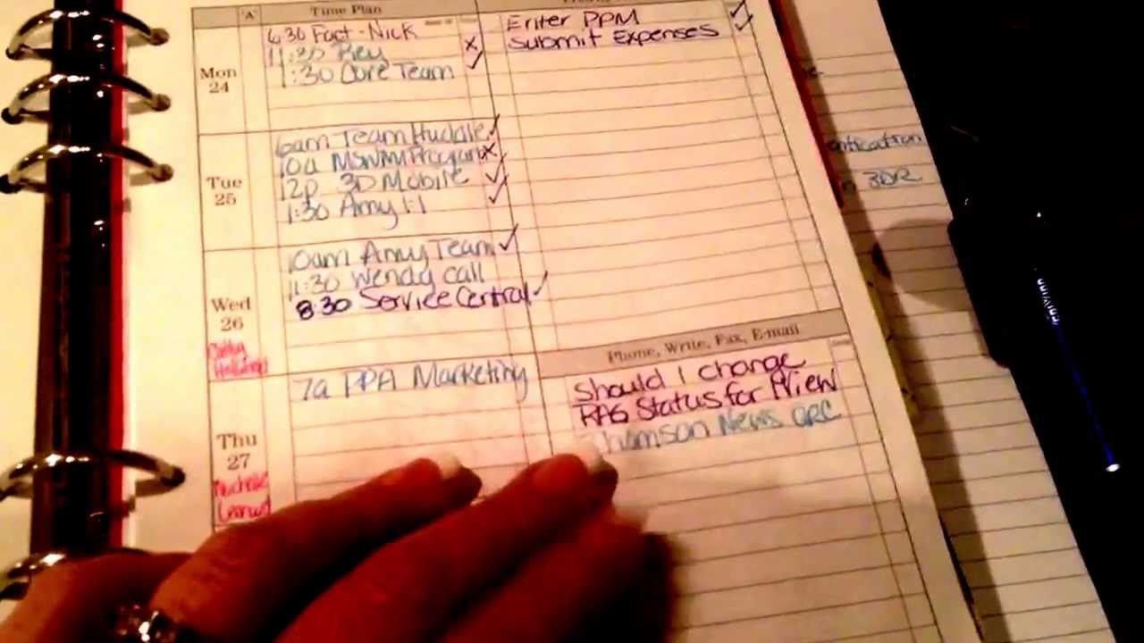 For the love of Filofax: A5 Filofax Business Setup Update
