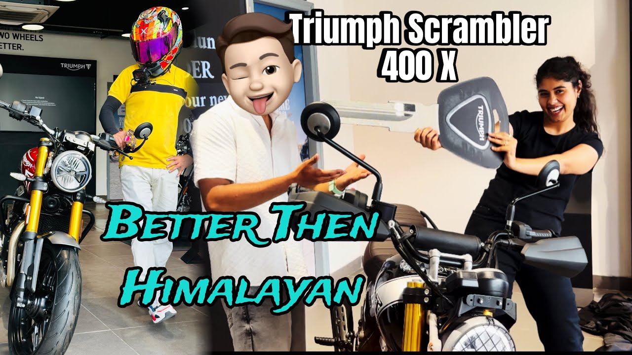 Taking Delivery Of Triumph scrambler 400x | This Bike Better Then Himalayan