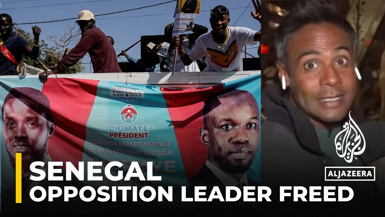 Senegal's top opposition leader is freed from prison ahead of presidential election