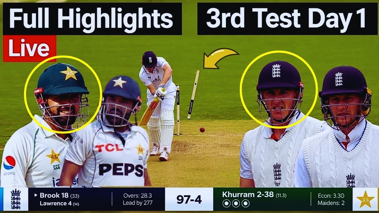BREAKING : PAK Vs ENG 3rd Test Day1 Full Match Highlights 2026 | PAK Vs ENG 3rd Test Match Today