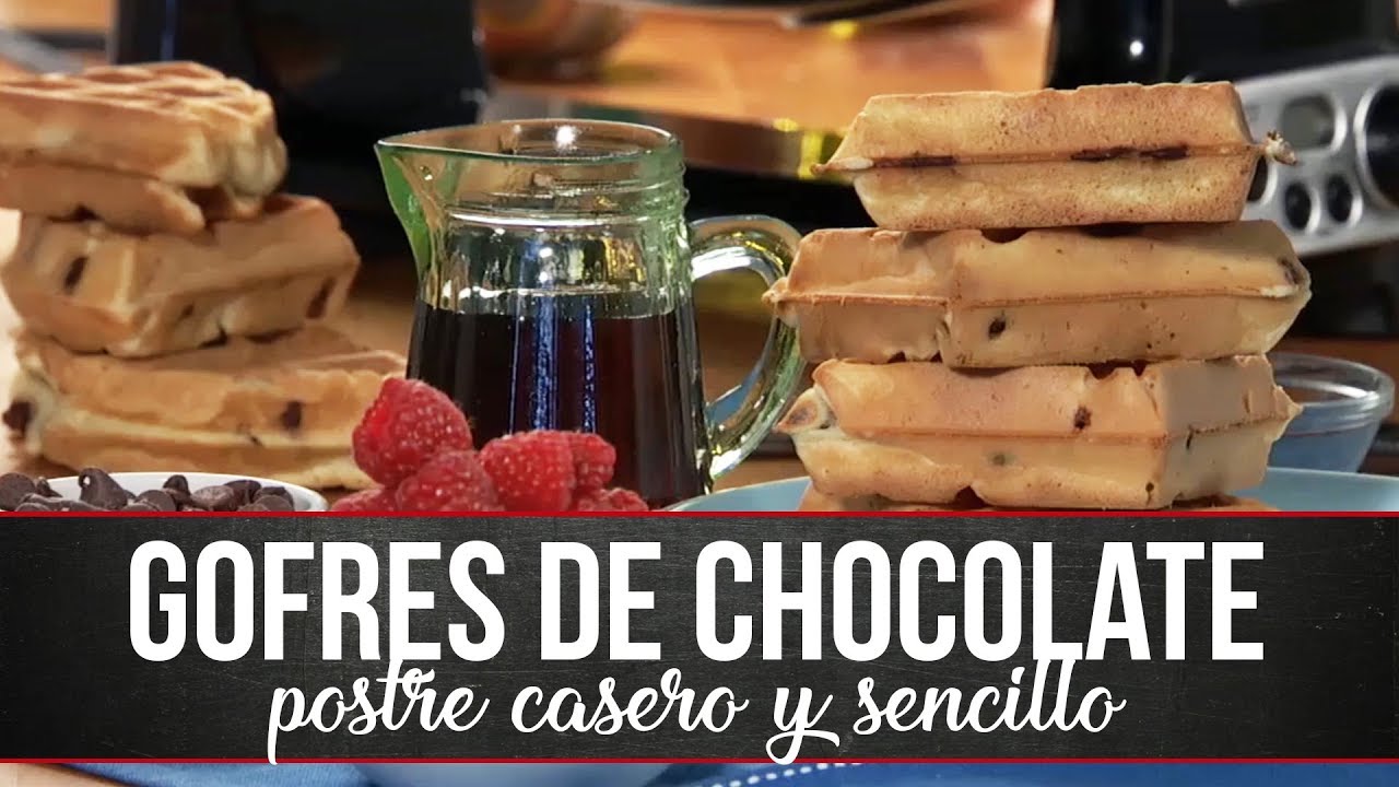Haz GOFRES DE CHOCOLATE caseros de una forma r&aacute;p&igrave;da y sencilla