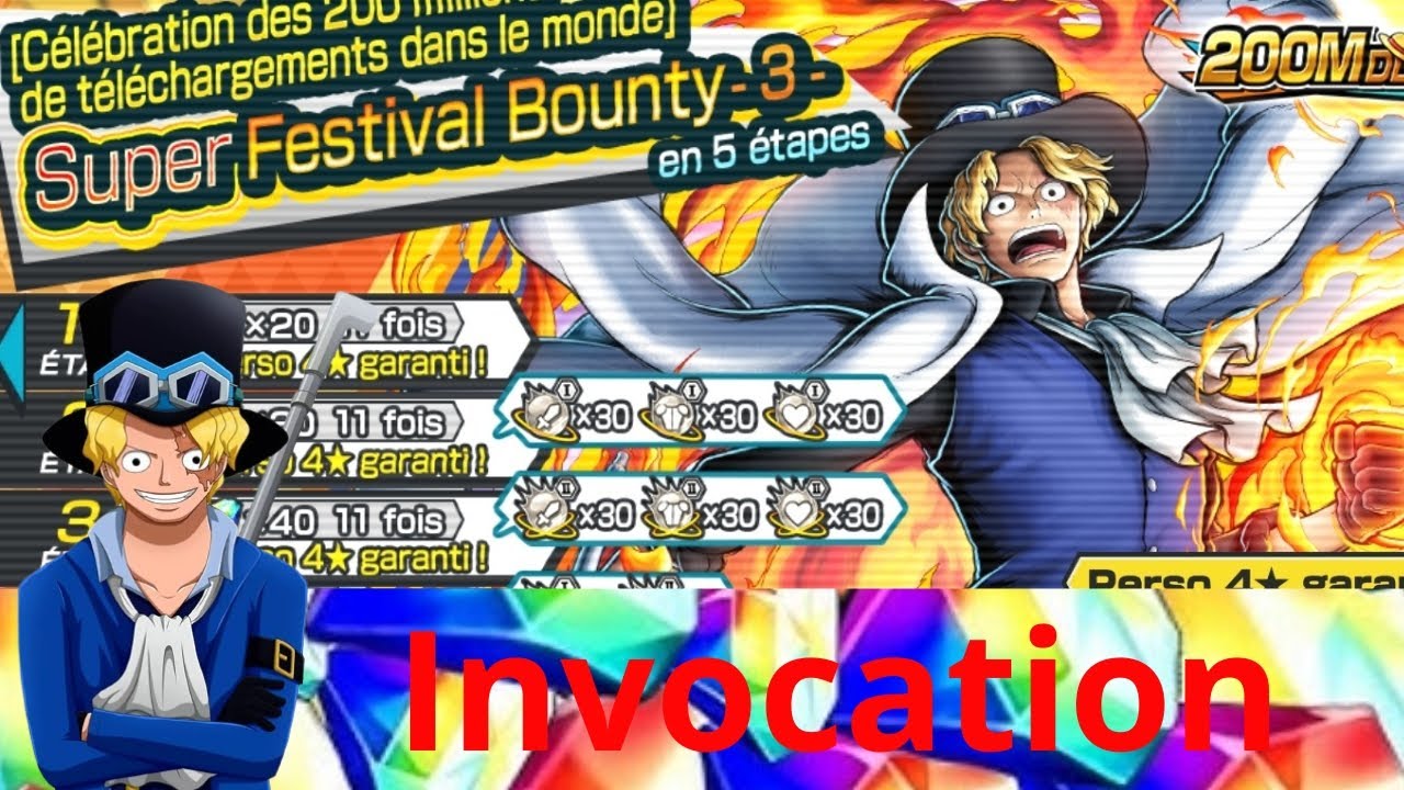 Sabo l'empereur des flammes ! 🔥 Invocation sur one piece bounty rush