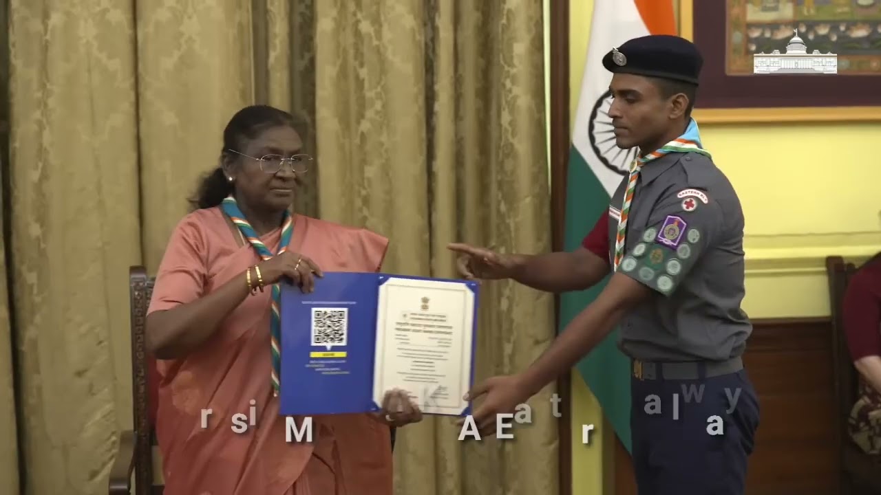 Rashtrapati Award by Smt. Droupadi Murmu, Hon’ble President of India. #ERBSG