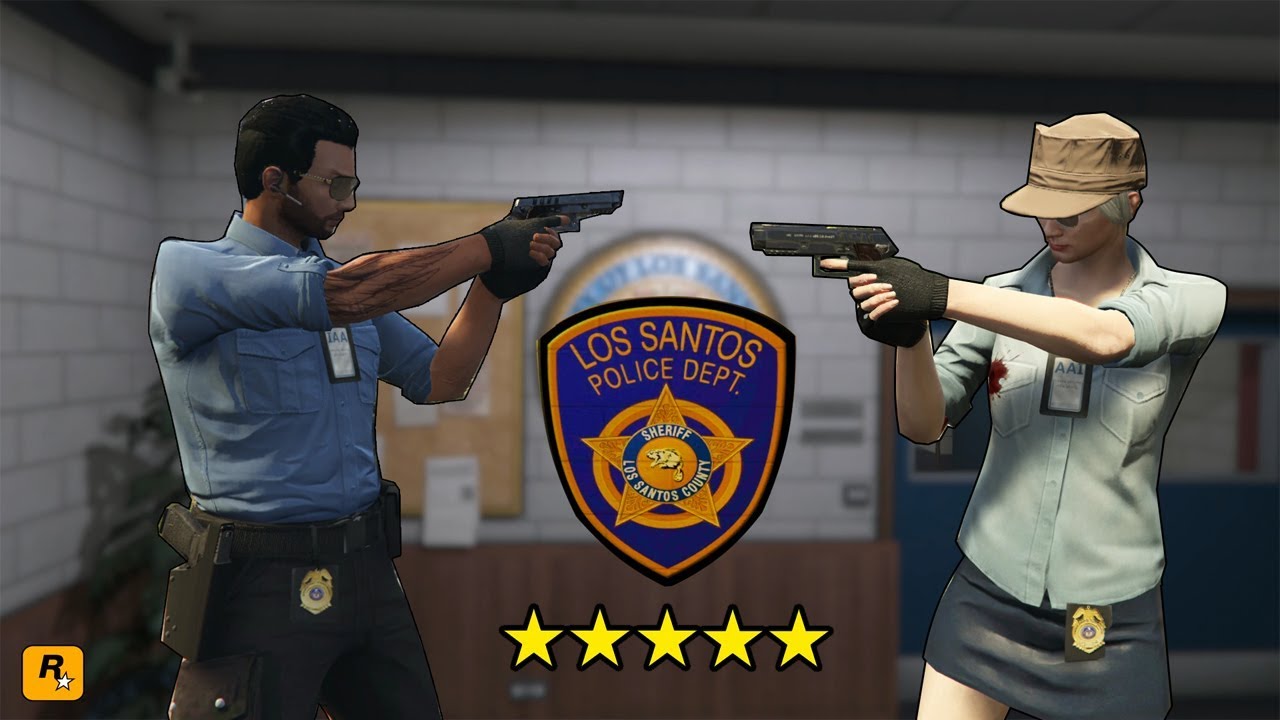 *PACK CONJUNTOS GAMA SPECIALIZED AGENTS POLICE L.S.P.D* | HOMBRE - MUJER | XBOX,PS4,PC | GTA 1.46