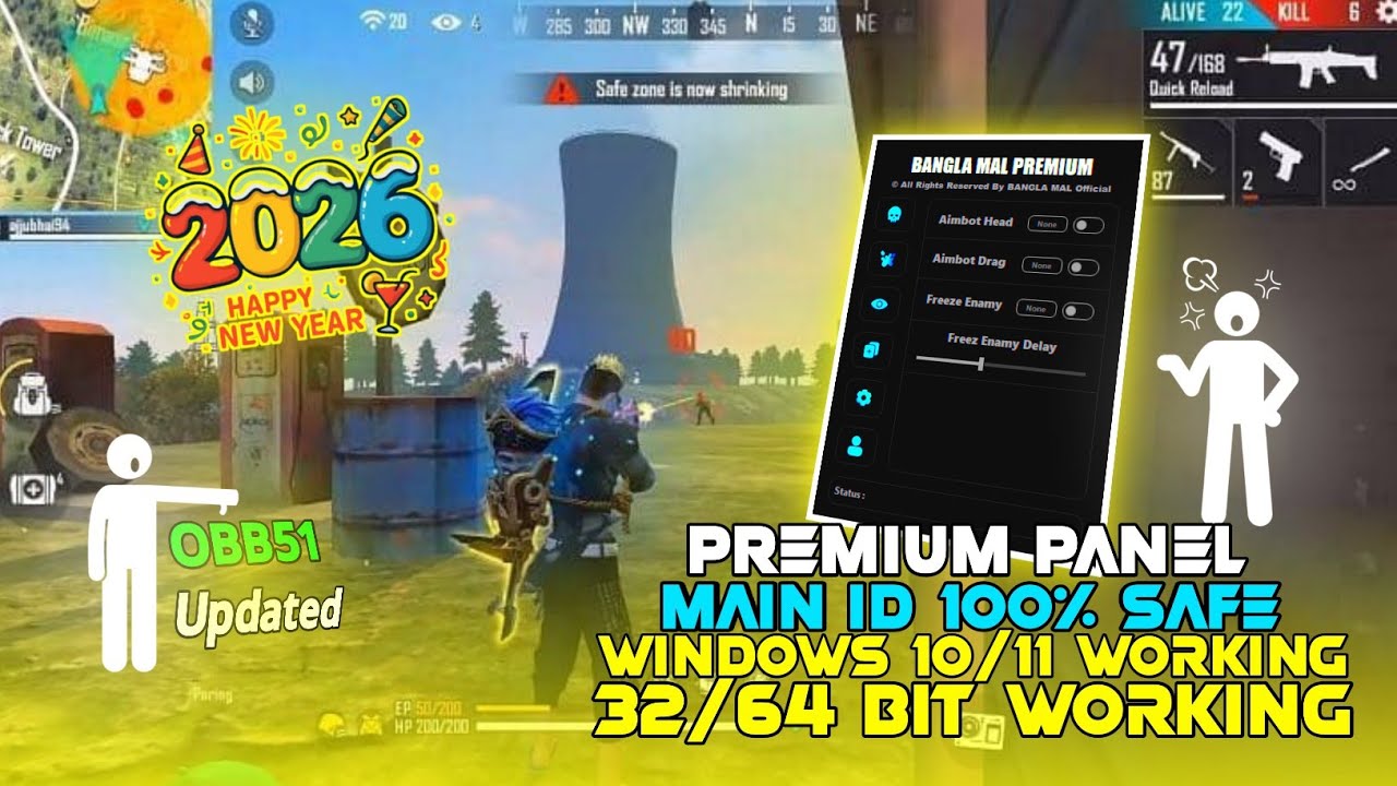 PREMIUM PANEL FREE FIRE | MAIN ID 100% SAFE | AIMBOT & SNIPER | BANGLA MAL Official