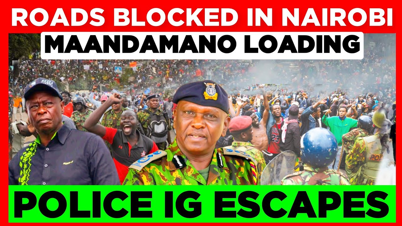 Nikubaya! Police IG Escapes from Office as Gachagua Storms Nairobi CBD Declaring Protests on Friday