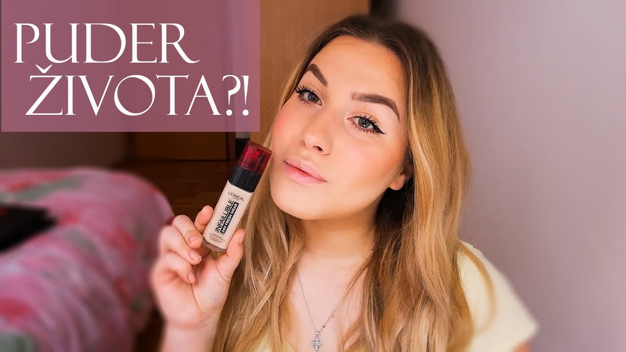 PUDER ŽIVOTA?! Prvi utisak, javljanje tokom dana -  L'oreal Infallible 24h fresh wear | A.B.