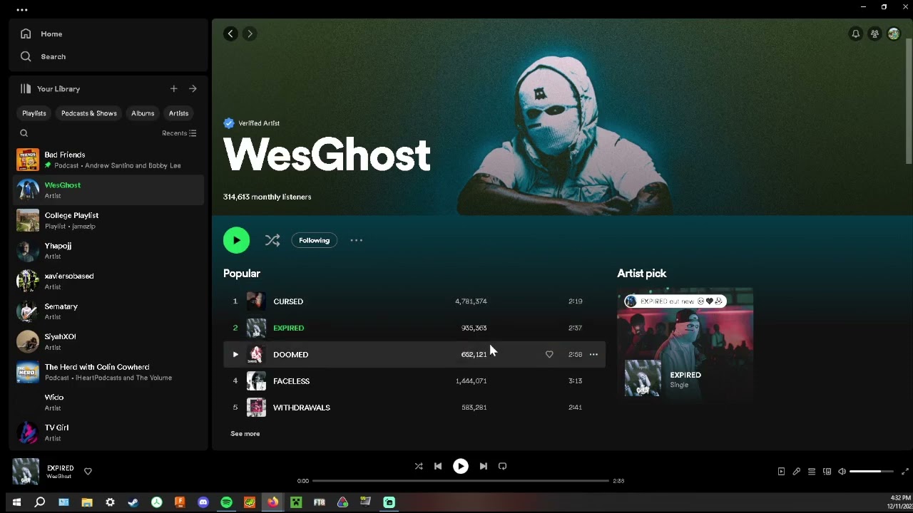 WesGhost First Reaction - CURSED and EXPIRED