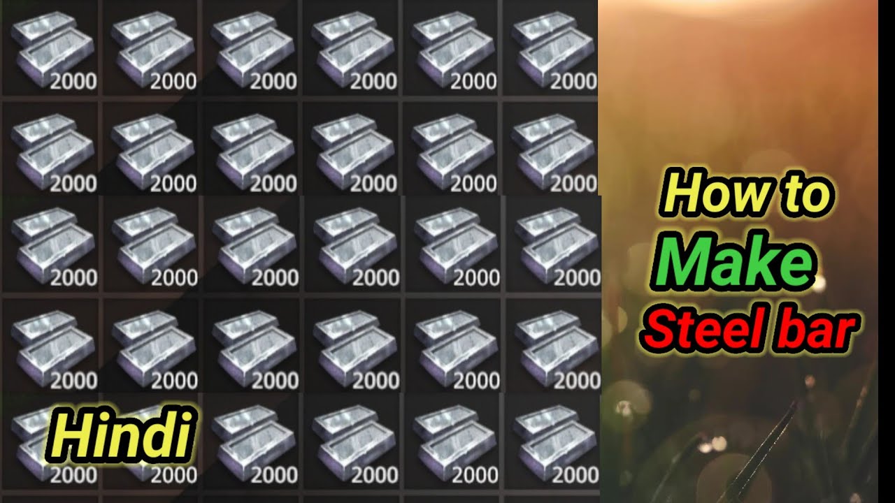 How to make steel bar || last island of survival
