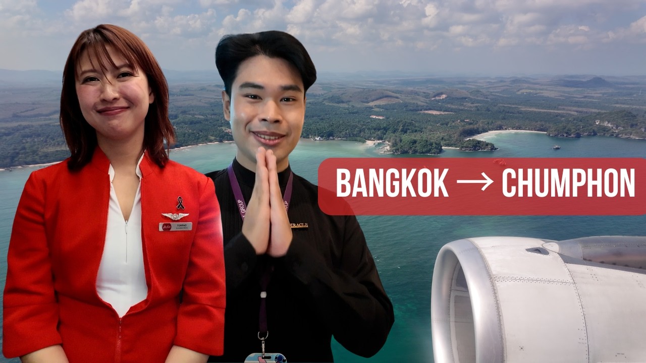 AirAsia Bangkok to Chumphon | Miracle Lounge & Full Flight