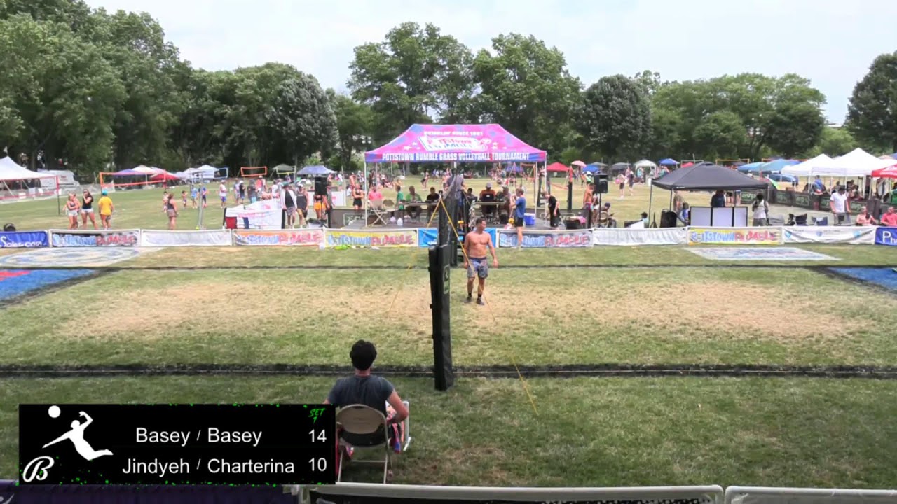 AVP Grass | The Pottstown Rumble | Men's Rd. of 16 | Charterina / Jindyeh vs. Basey / Basey