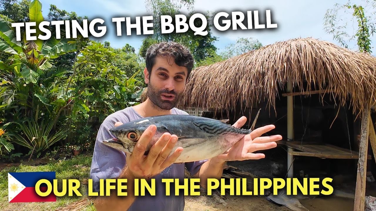 Building an Outdoor Kitchen in the Philippines: Testing the BBQ Grill and Feeding Our Workers