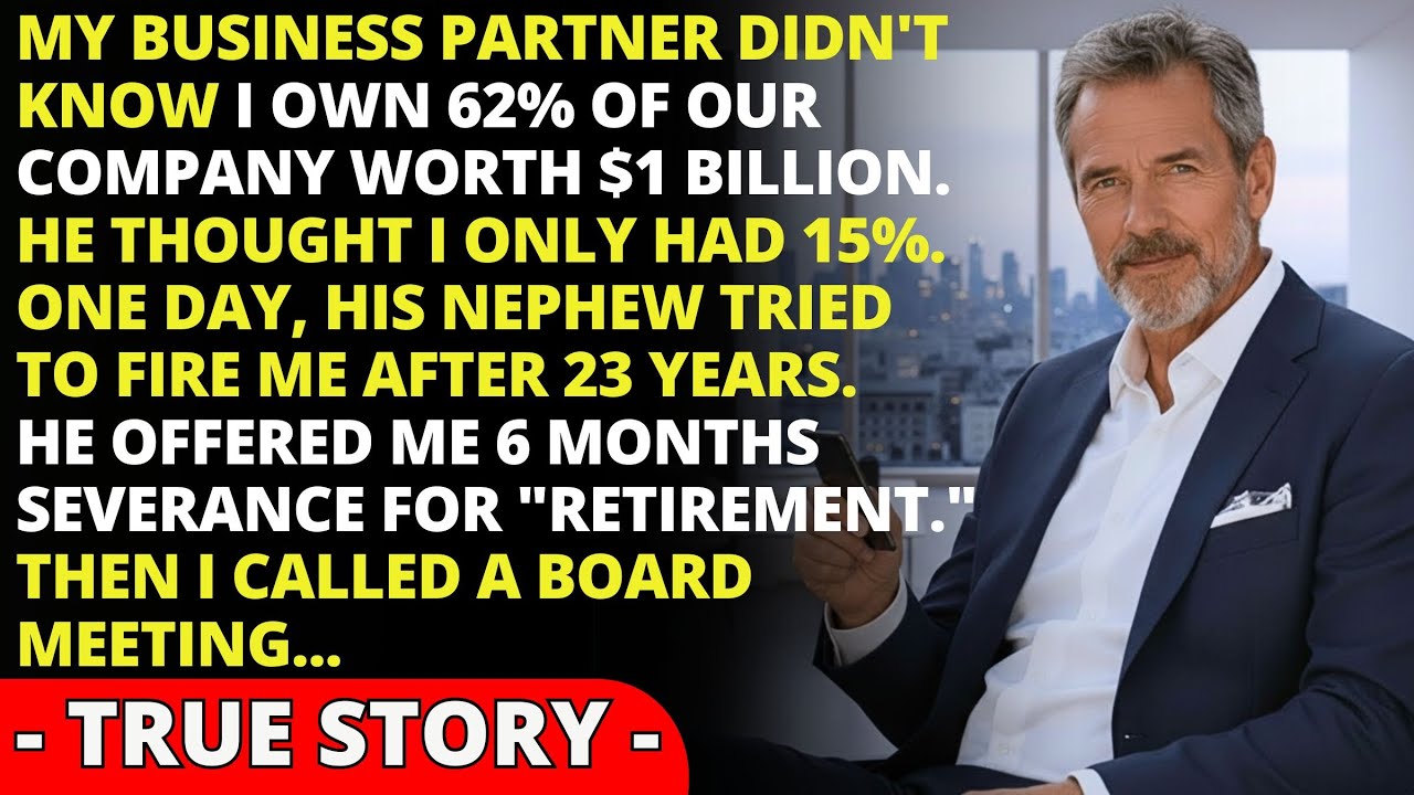 I Never Told My Business Partner That I Own 62% Of Our $1 Billion Company - He Tried To Fire Me...