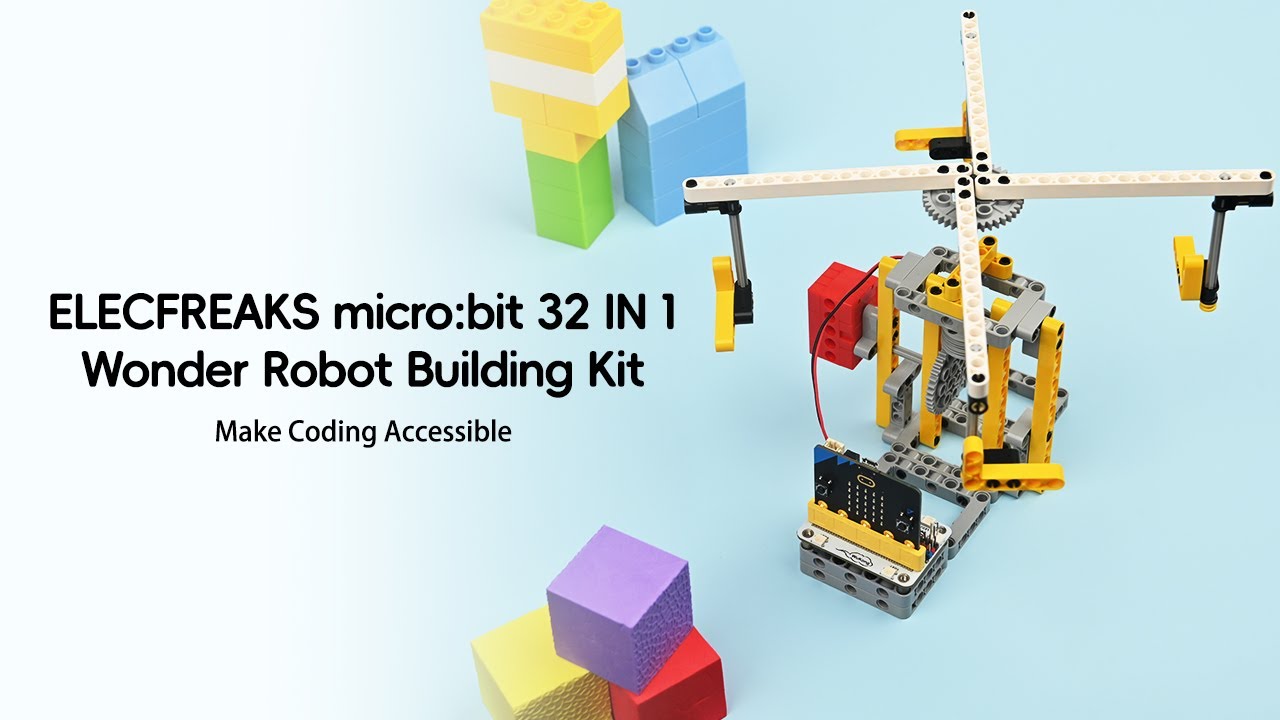 Discover the ELECFREAKS micro: bit 32 IN 1 Wonder Robot Building Kit: Unleash Your STEM Creativity!