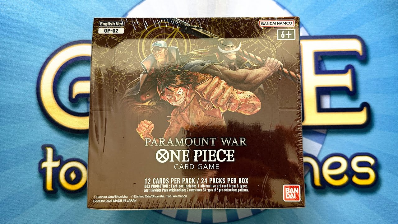 ONE PIECE: PARAMOUNT WAR DISPLAY BOX Opening/Unboxing OP02
