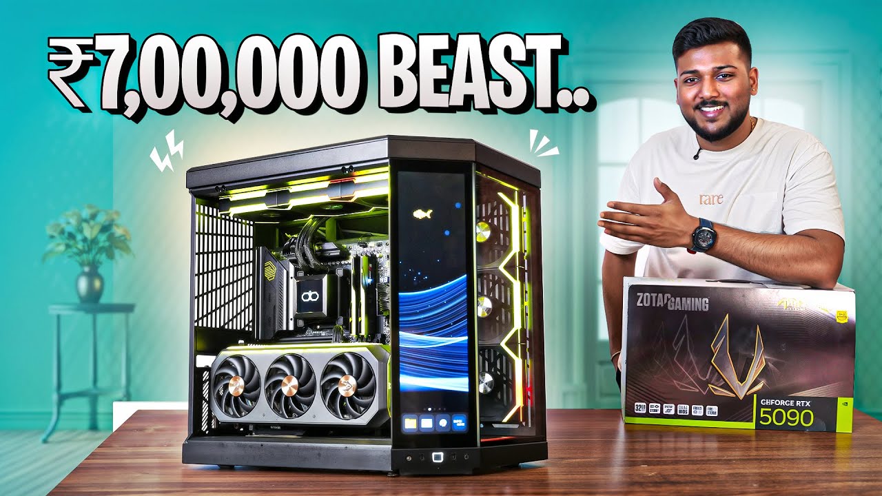RTX 5090 PC Build Tamil ft. 9950X3D - Hyte Y70 Touch - தமிழ்