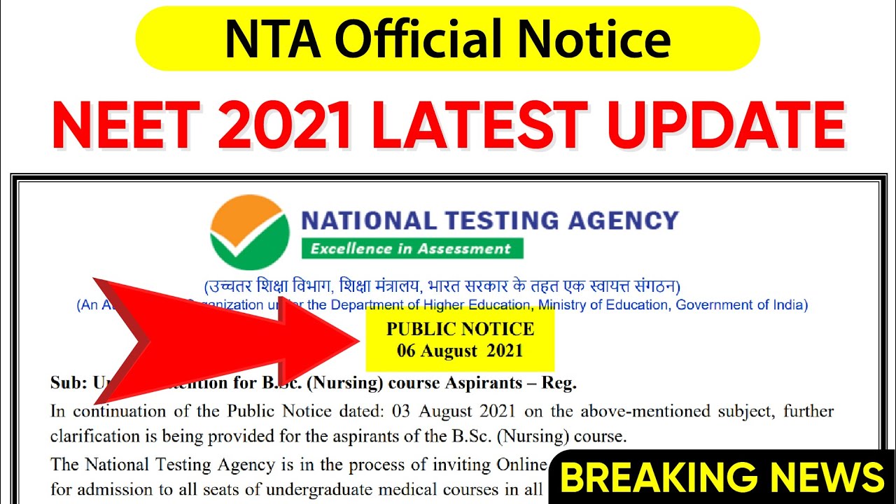 NEET 2021 Latest Official Notice by NTA | Rules & Criteria updated ❗ | NEET 2021 Big news