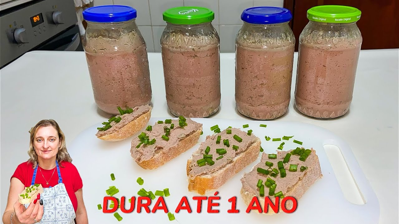 Паштет - Patê misto de fígado e carne que dura até 1 ano